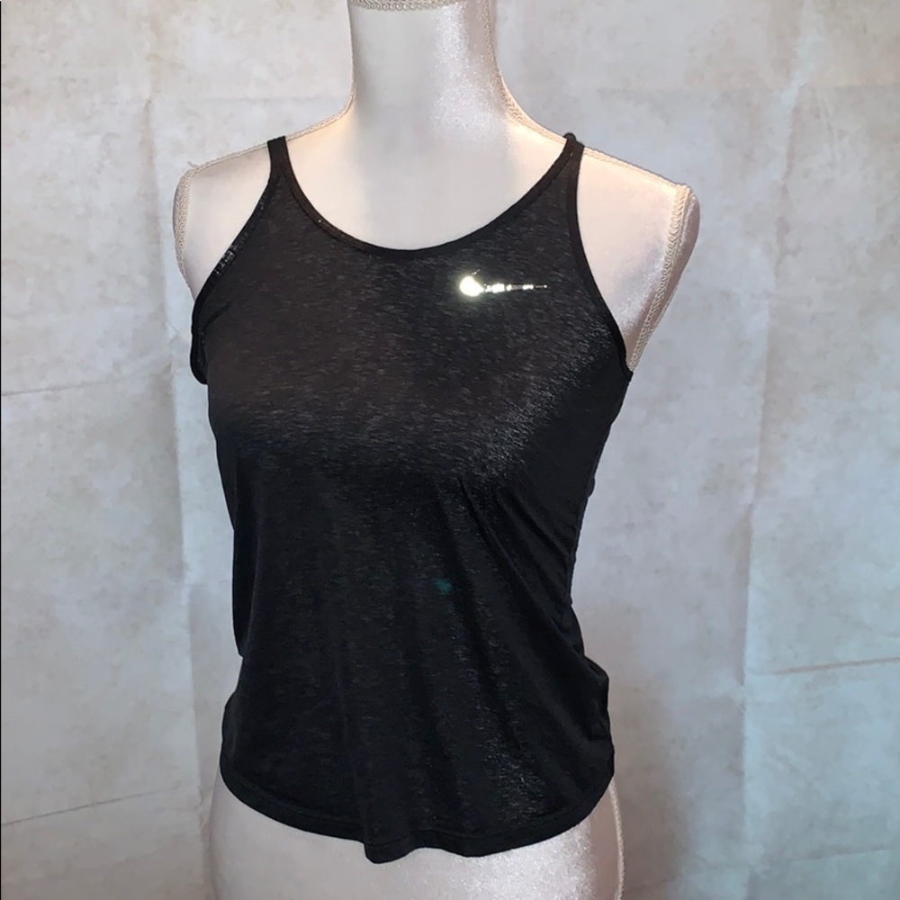 Nike Active Fit Dri Tank Black w/Reflective Swoosh